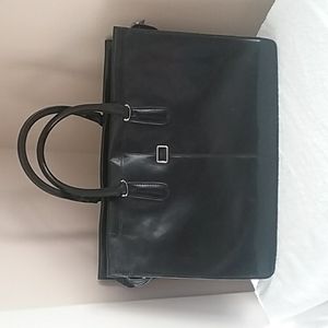 Tony Perrotti luxury dark brown leather briefcase